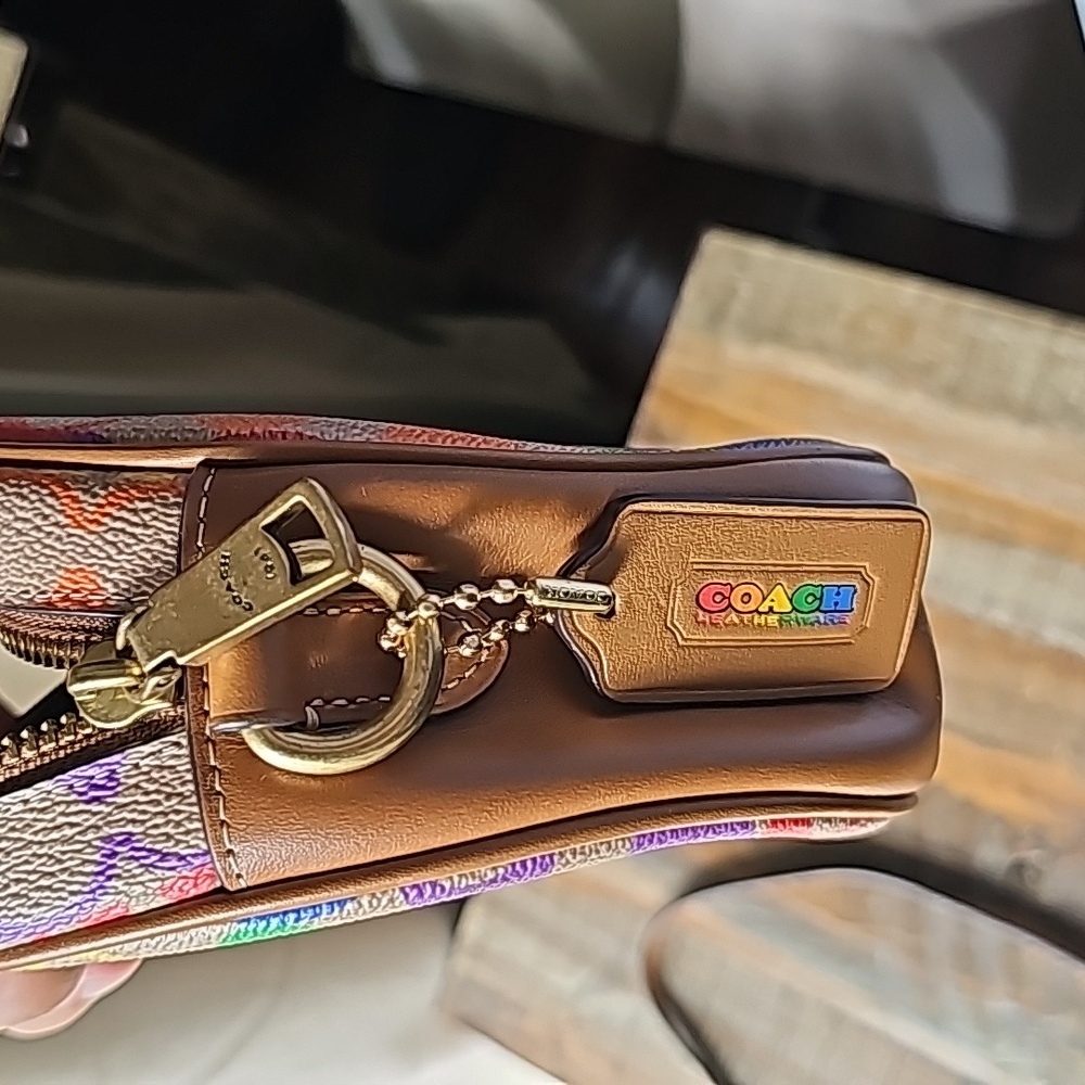 Coach Circle Crossbody In Rainbow Signature Pride Edition - Picture 9 of 11